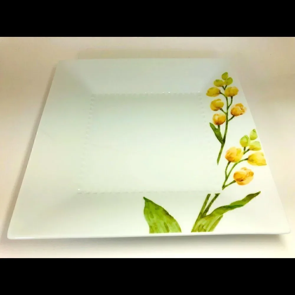NORITAKE AZUMA NO MICHI FLORAL № 1654 Square Plate
